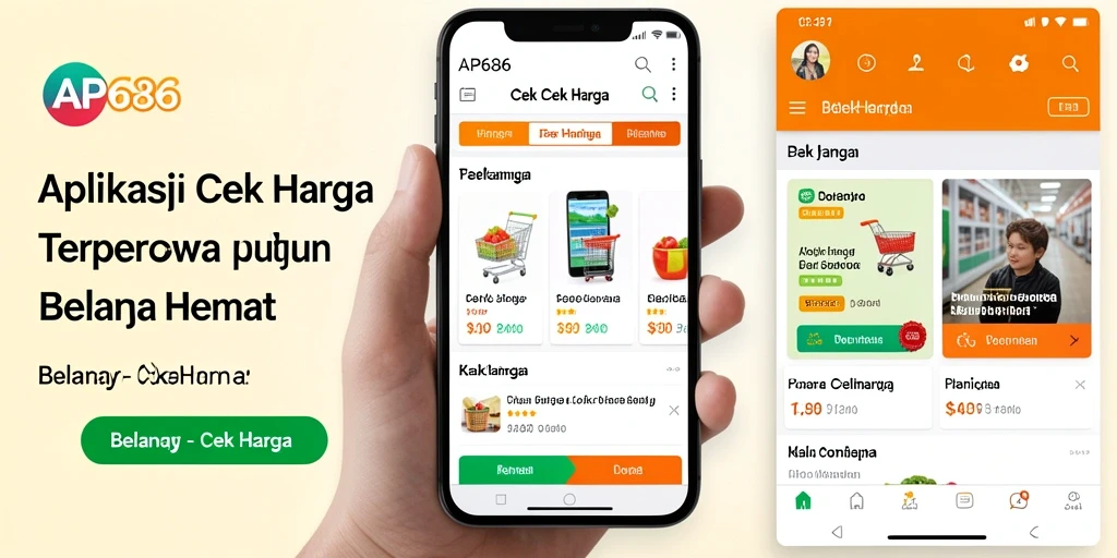 Antarmuka aplikasi AP686 yang menunjukkan fitur Cek Harga dengan jelas.