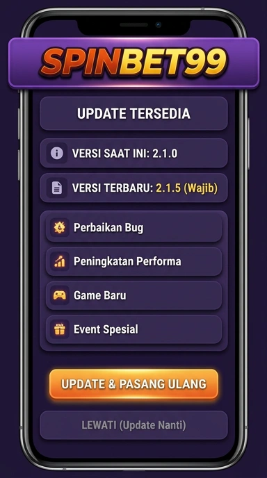 Tampilan riwayat versi spinbet99